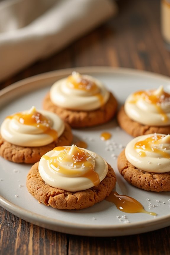 baking salted caramel cookies