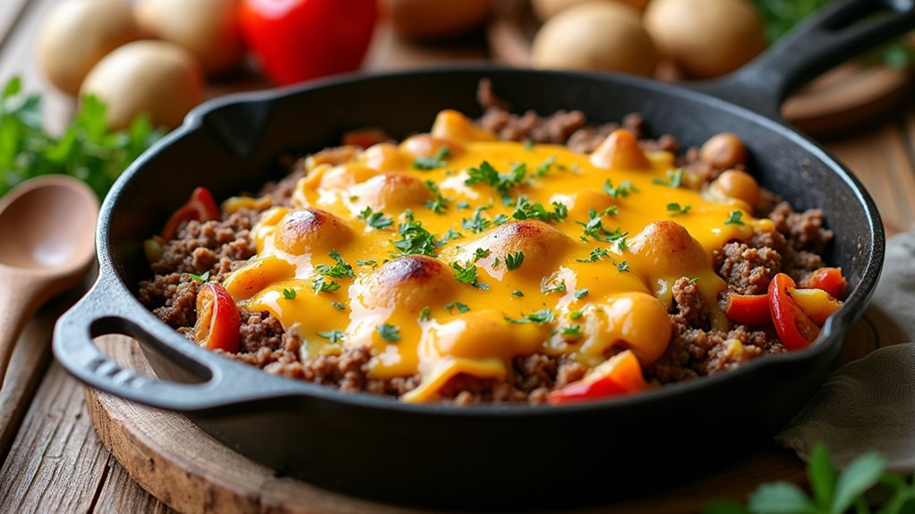 cheesy beef and potatoes recipe