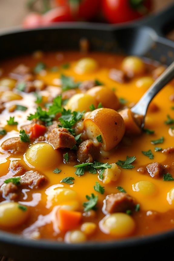 cheesy beef comfort dish