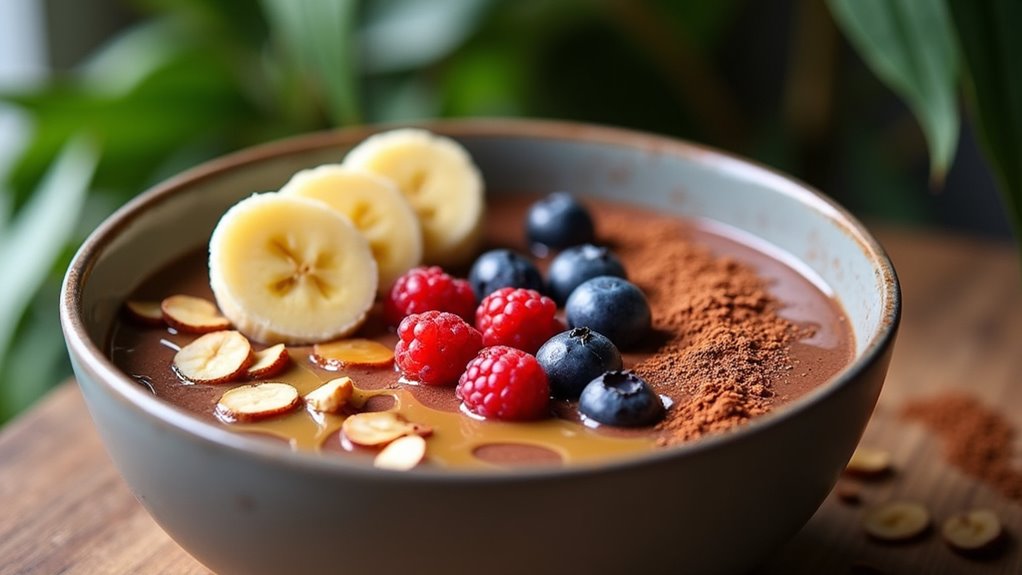 chocolate banana smoothie bowl