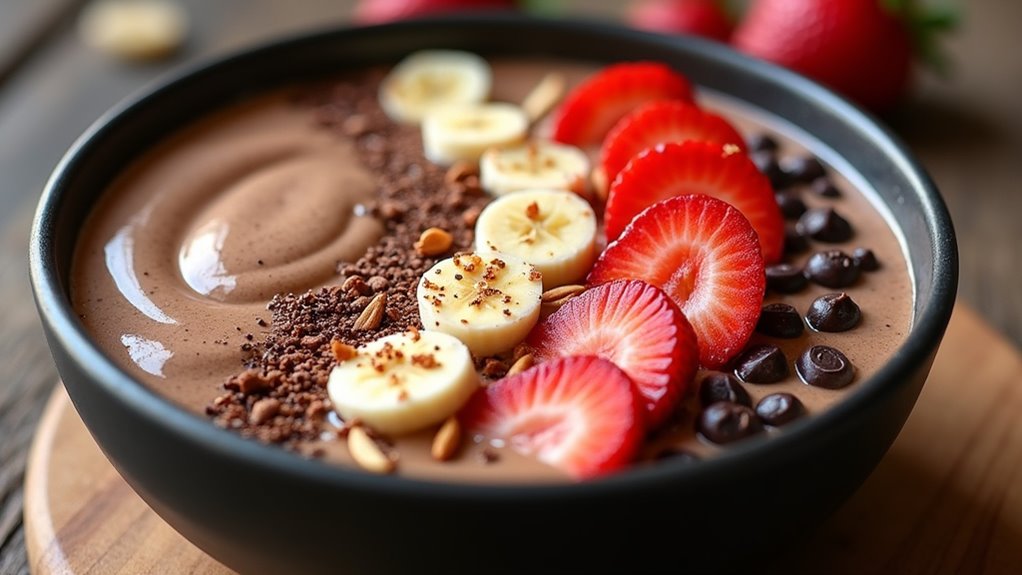 chocolate banana smoothie bowl