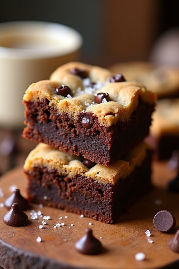 chocolate chip cookie brownies