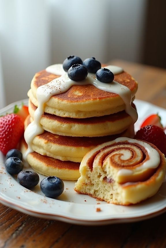 cinnamon roll pancakes recipe