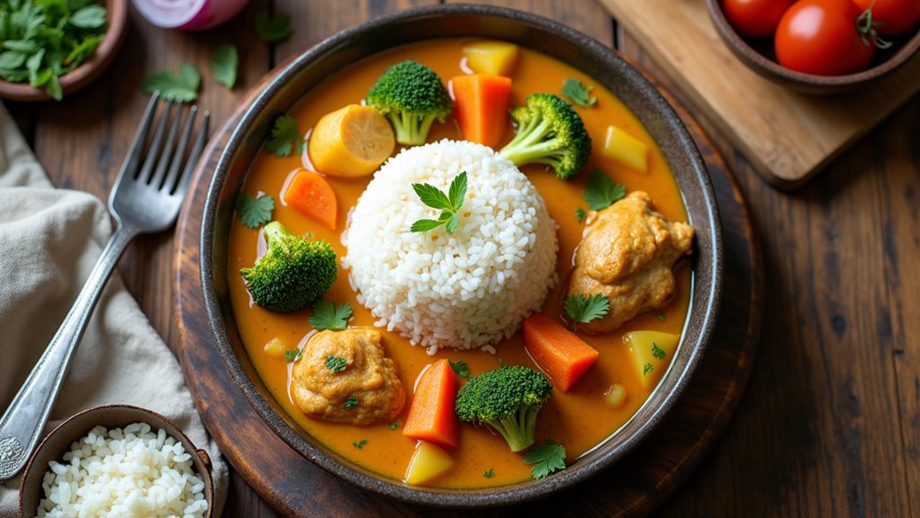 comforting chicken vegetable curry