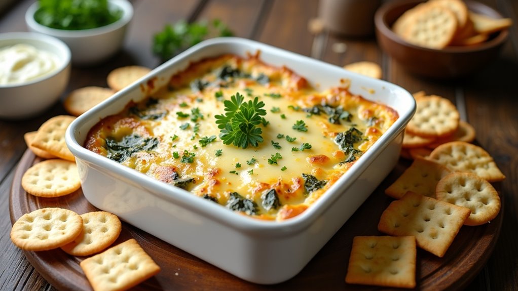 creamy spinach artichoke dip