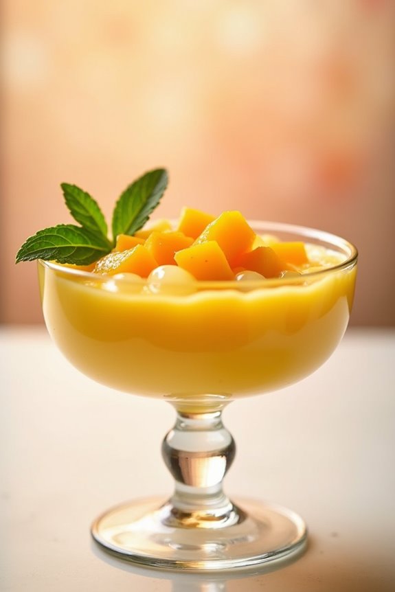 creamy tropical mango dessert