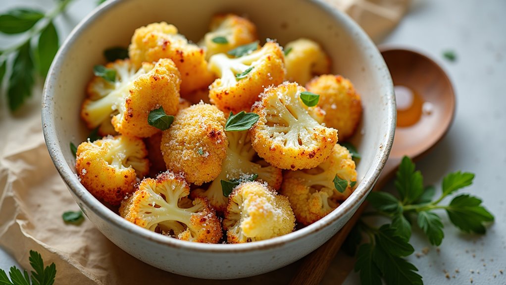 crispy parmesan cauliflower delight