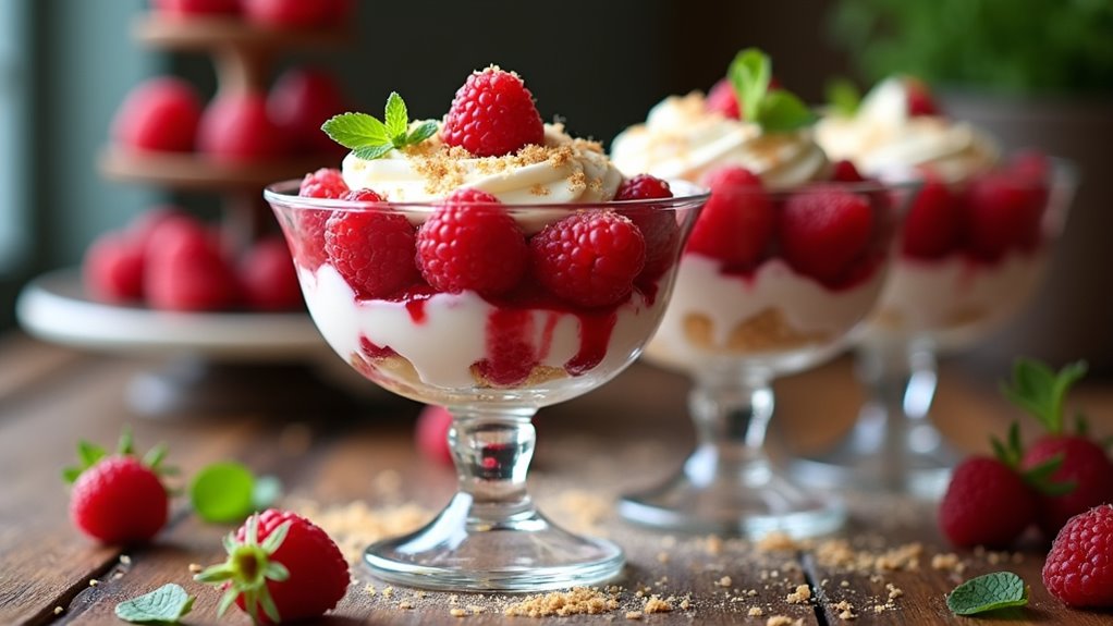 decadent berry cheesecake parfait