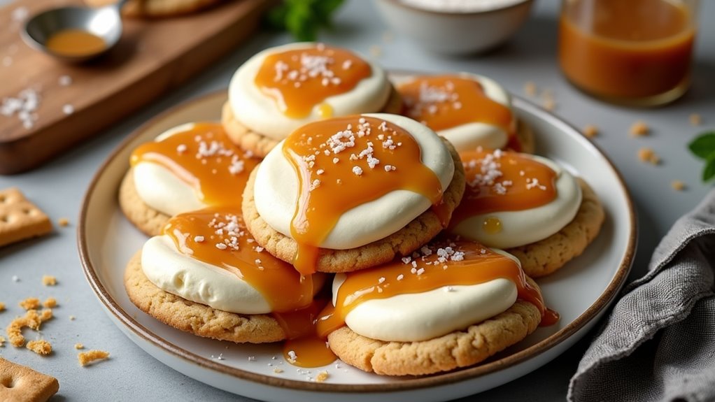 decadent caramel cheesecake cookies