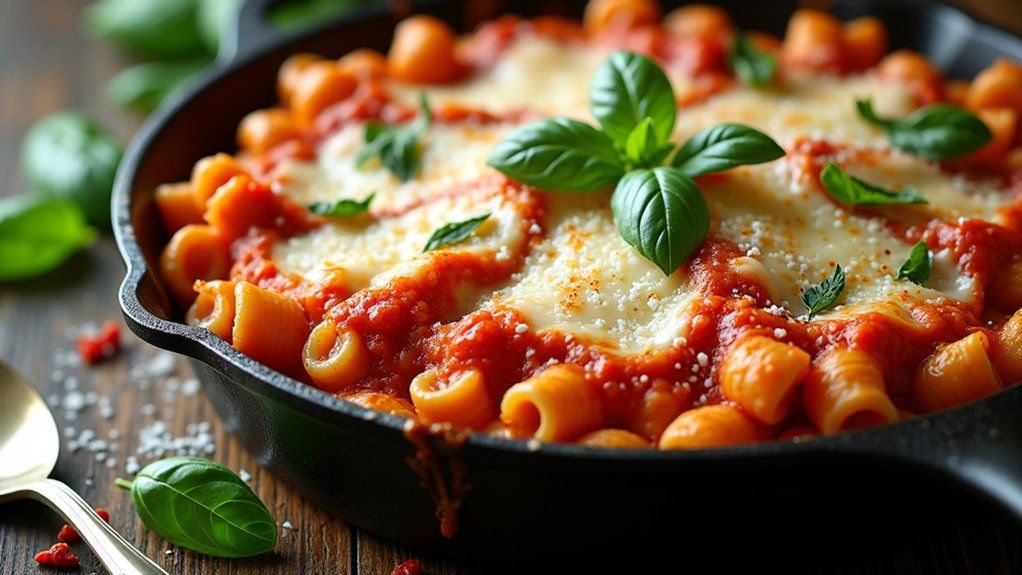 delicious cheesy pasta bake