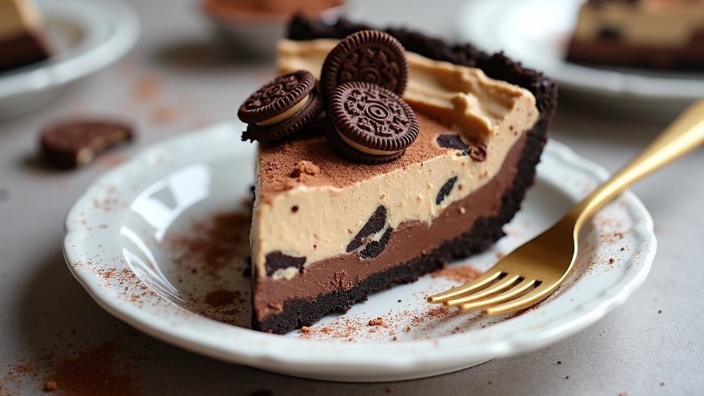 delicious chocolate peanut butter pie
