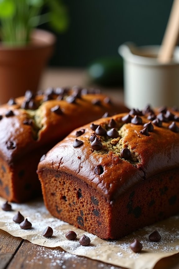 delicious chocolate zucchini bread