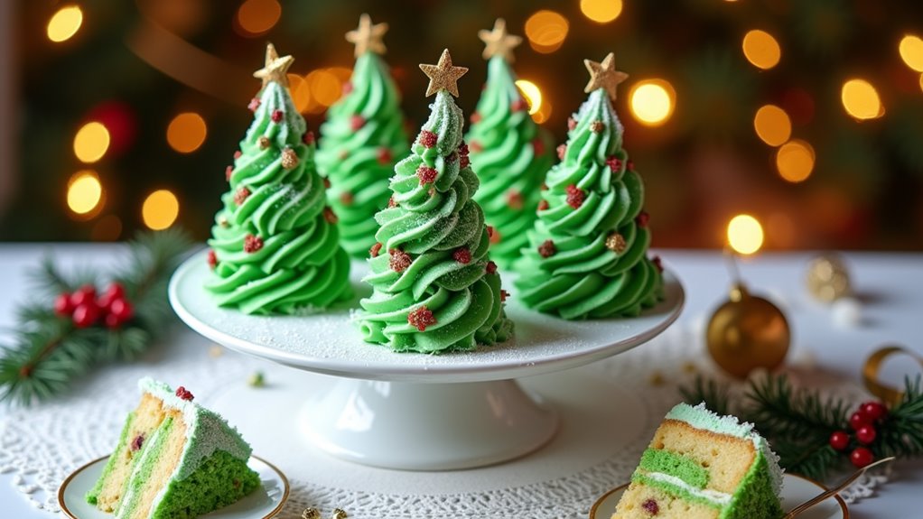 delightful christmas tree cake