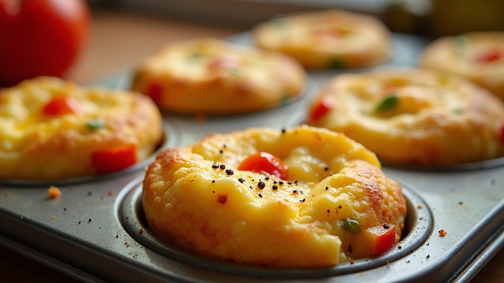fluffy cheesy egg muffins