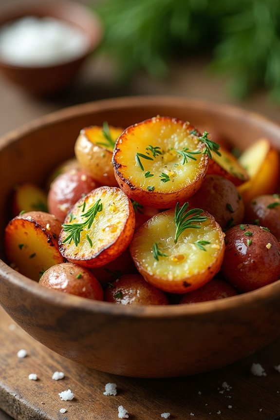 garlic herb roasted potatoes