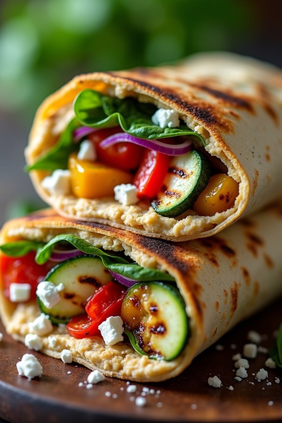 grilled vegetable wraps recipe