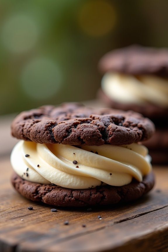 homemade vanilla bean ice cream sandwiches