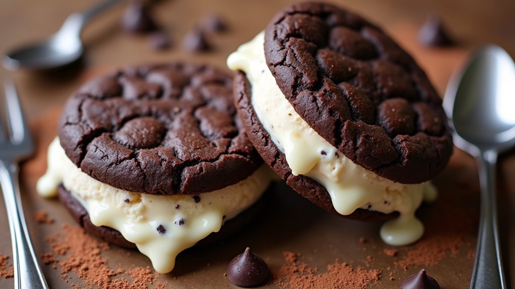 indulgent vanilla ice cream sandwiches