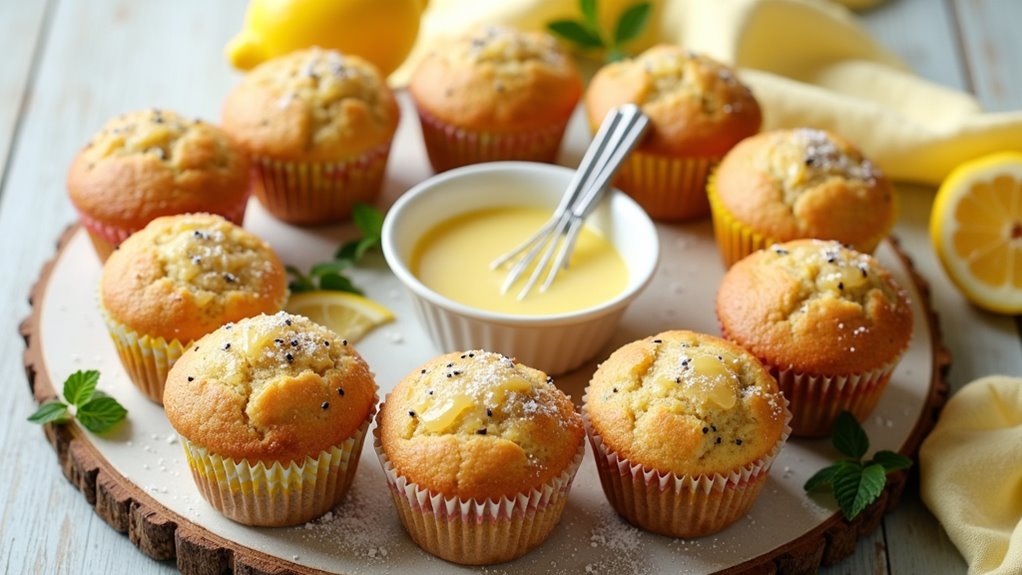 joyful lemon poppy muffins