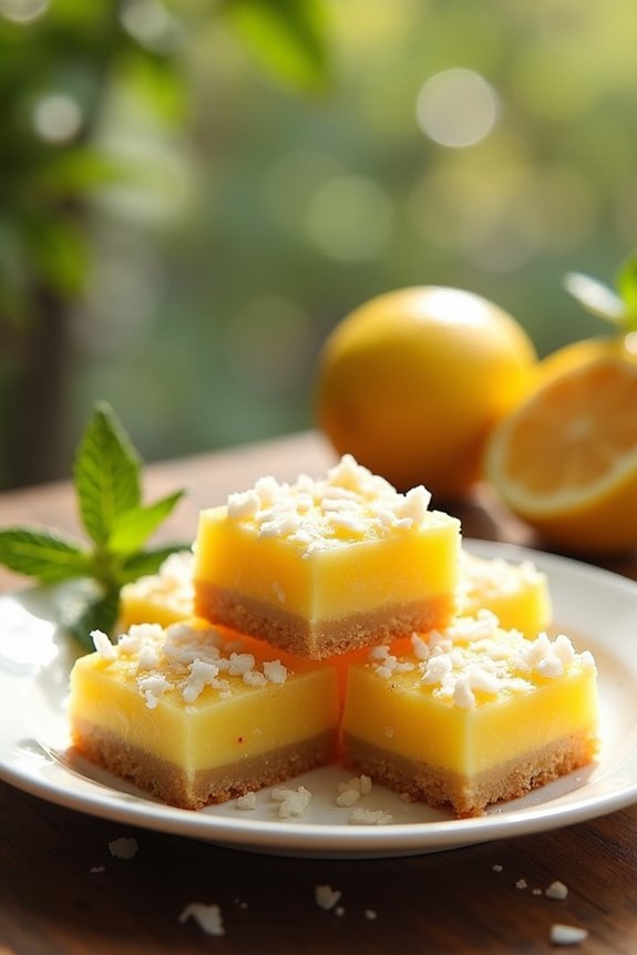 lemon coconut bliss bars recipe