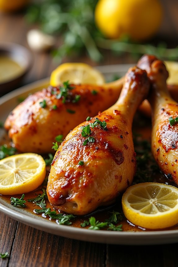 lemon garlic chicken legs