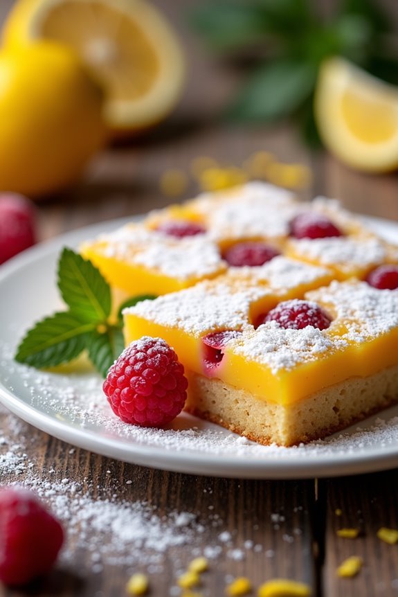 lemon raspberry bars recipe