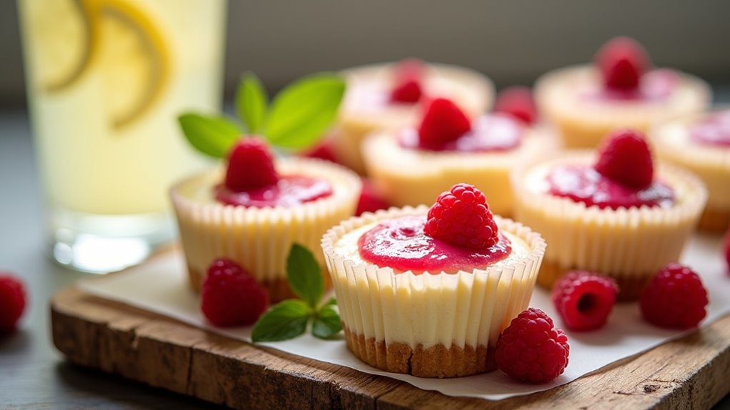 lemon raspberry cheesecake cups
