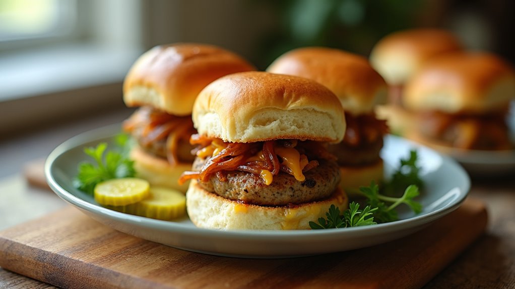 mini veggie burger sliders