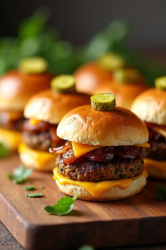 mini veggie burger sliders