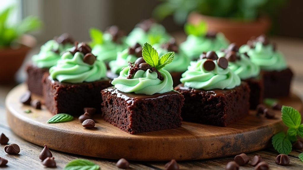 mint infused chocolate brownies recipe