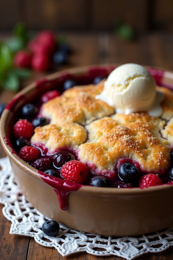 mixed berry cobber perfection