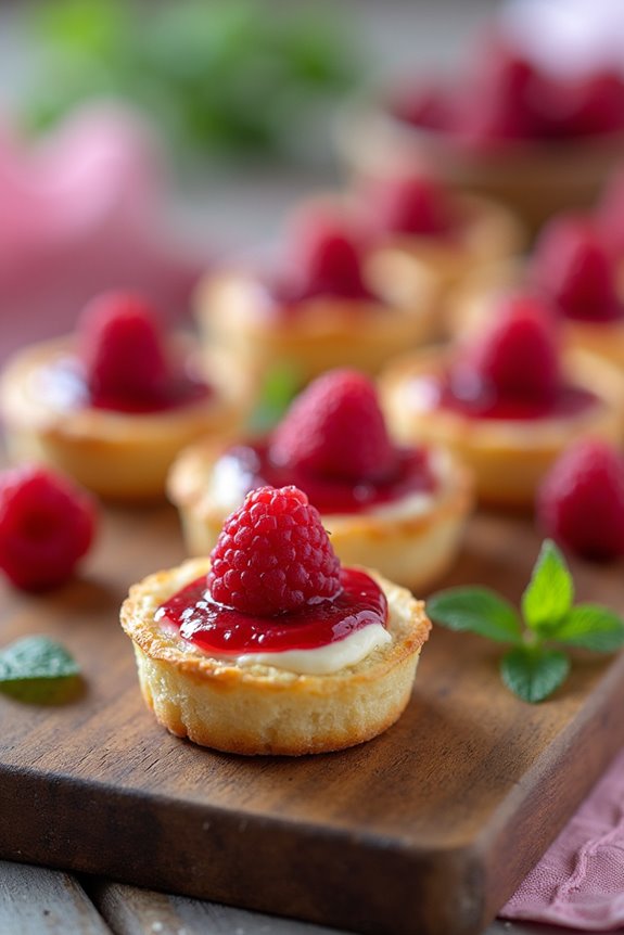 raspberry cream cheese bites