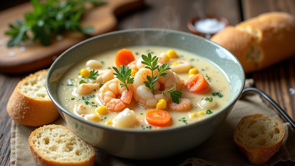 seafood chowder for comfort