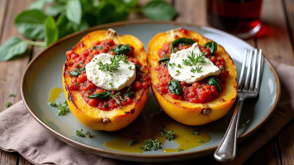 spaghetti squash with sauce