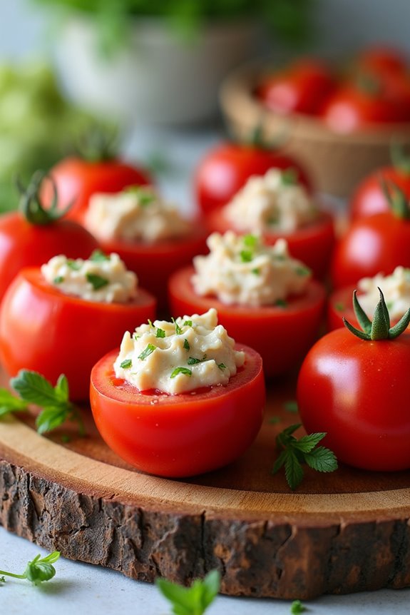 tasty tuna stuffed tomatoes