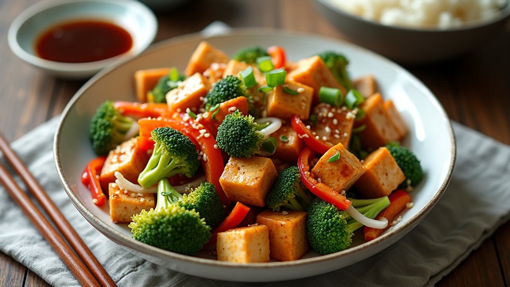 tofu and vegetable stir fry