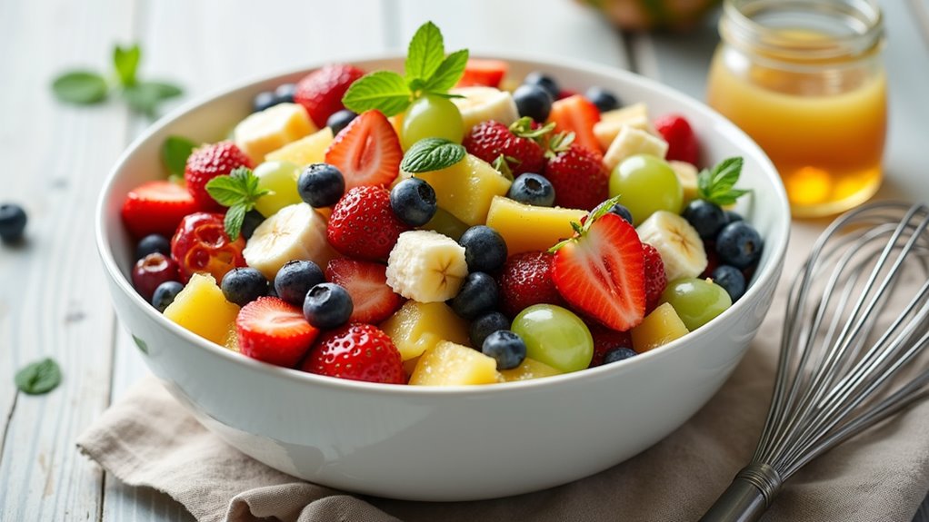 zesty honey lime fruit salad