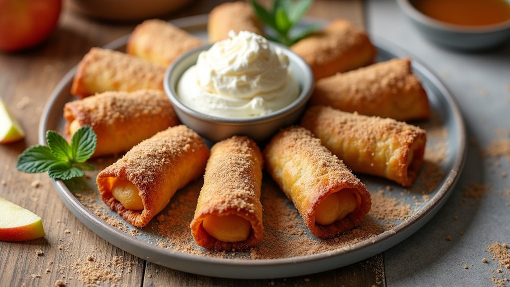 apple pie egg rolls