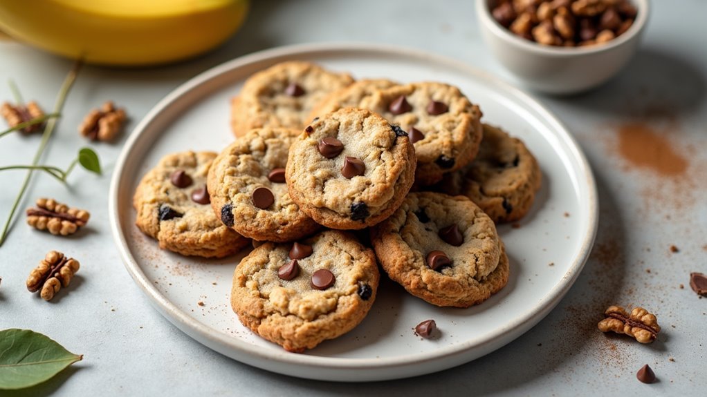banana oatmeal chocolate chip cookies