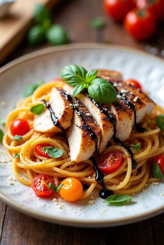 bruschetta chicken pasta recipe