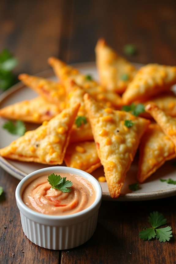 cheesy nacho triangles recipe