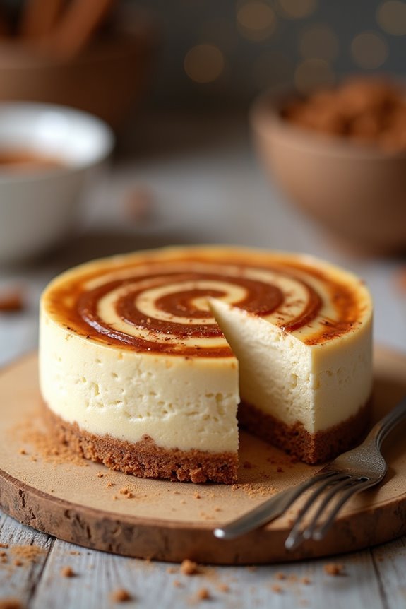 cinnamon roll cheesecake delight