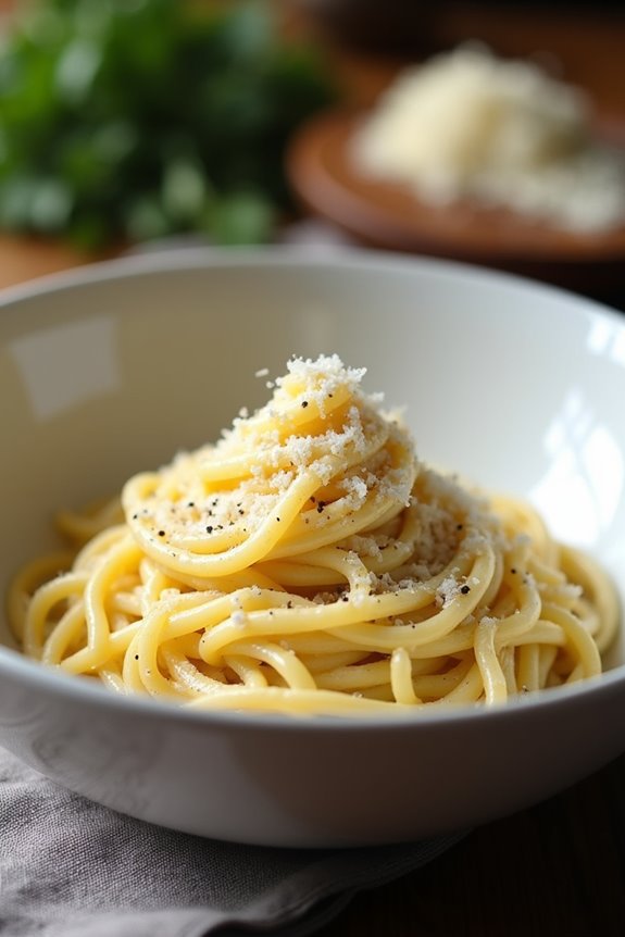 creamy cacio e pepe delight