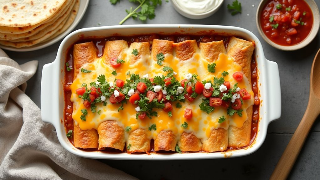 creamy chicken enchiladas recipe