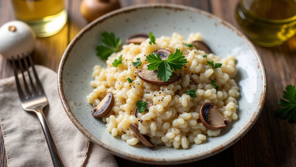 creamy mushroom risotto recipe