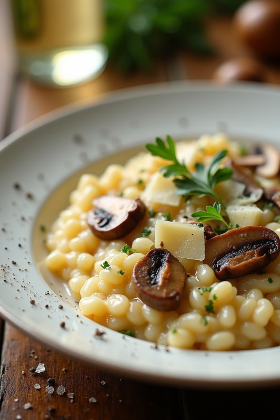 creamy mushroom risotto recipe