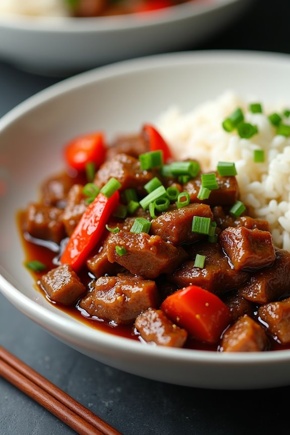 create vibrant beijing beef