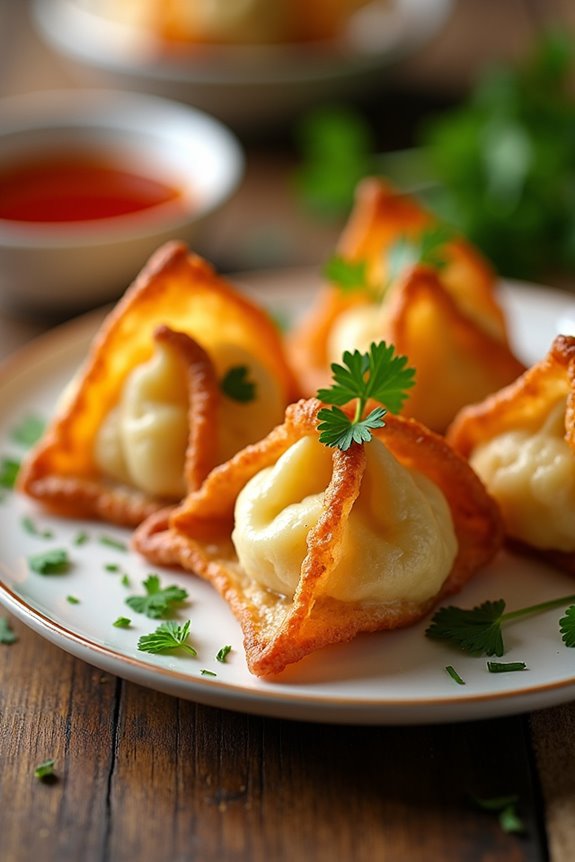 crispy air fryer wontons