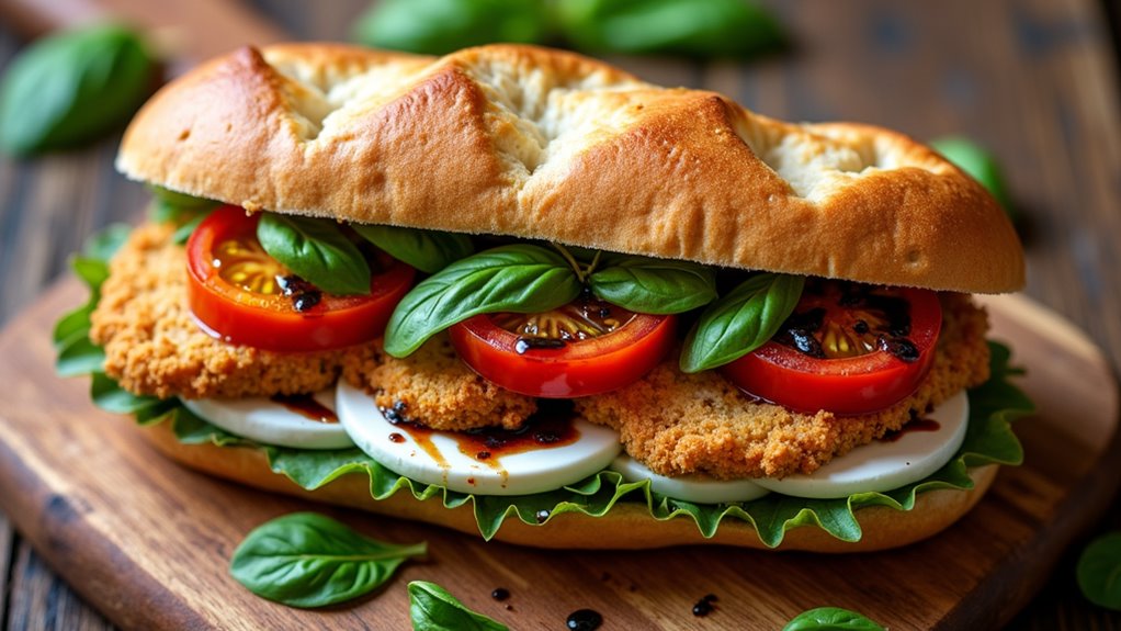 crispy chicken caprese delight