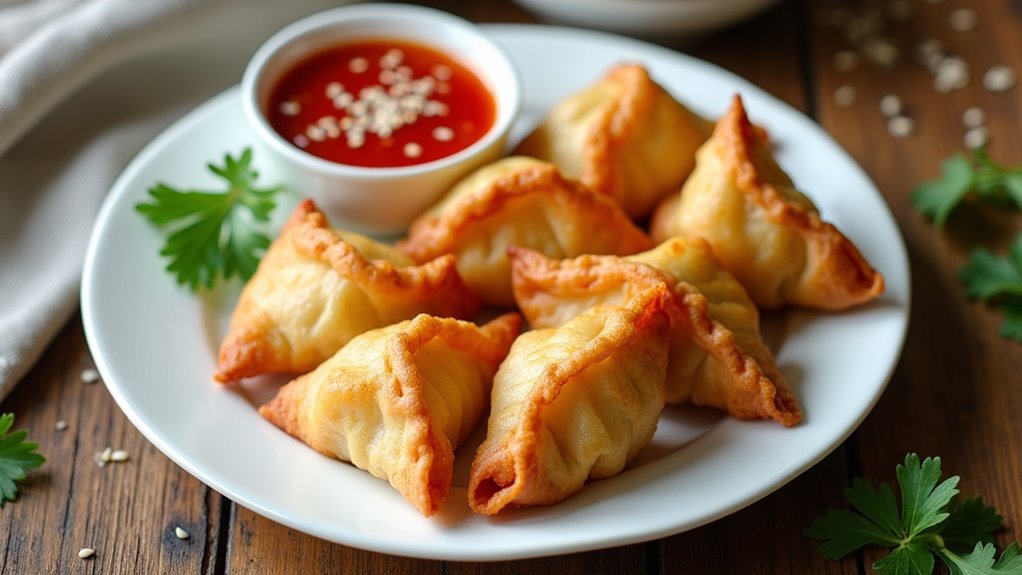 crispy cream cheese wontons